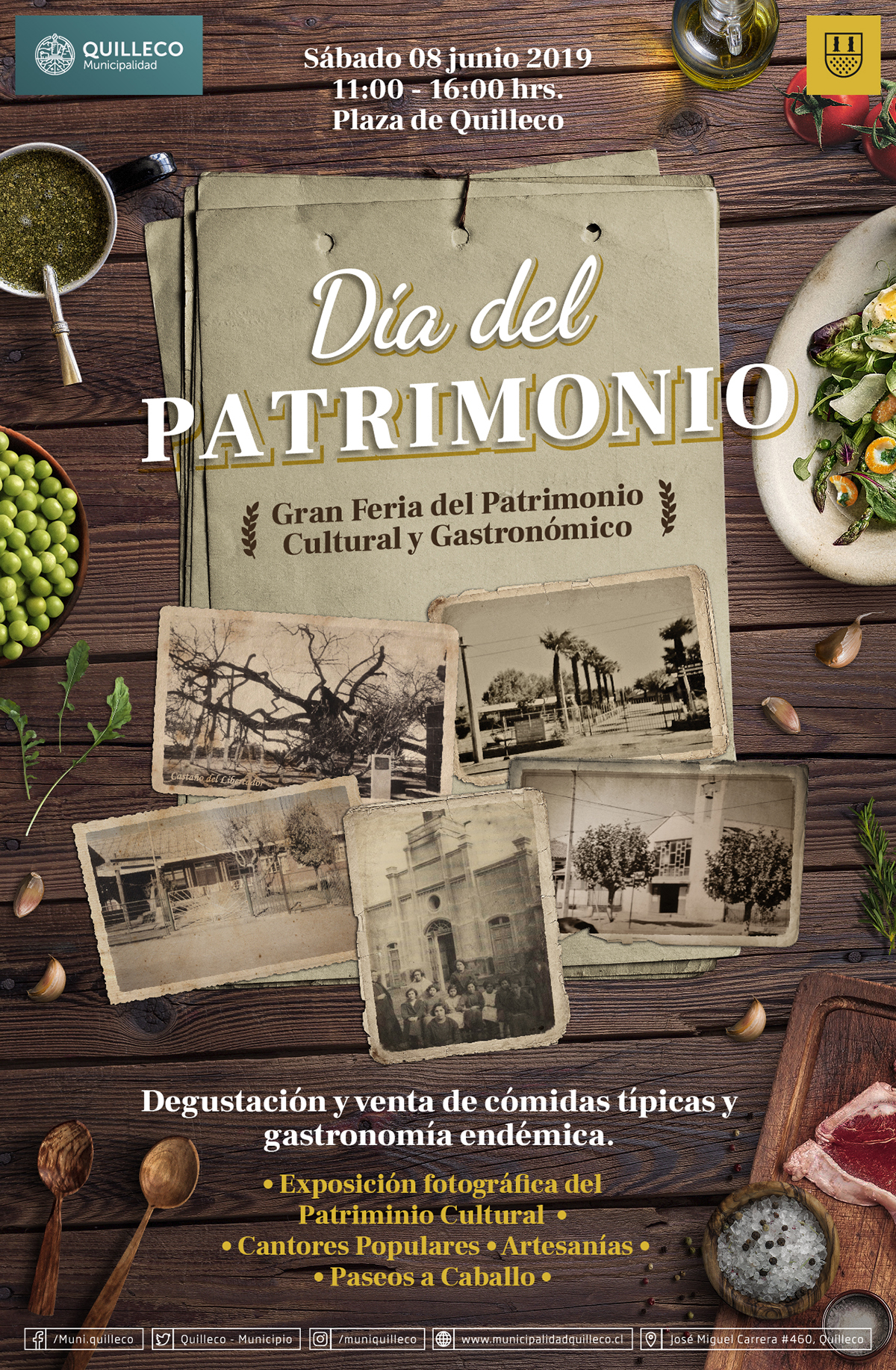 Quilleco celebra el Día del Patrimonio con gran Feria Gastronómica y Cultural
