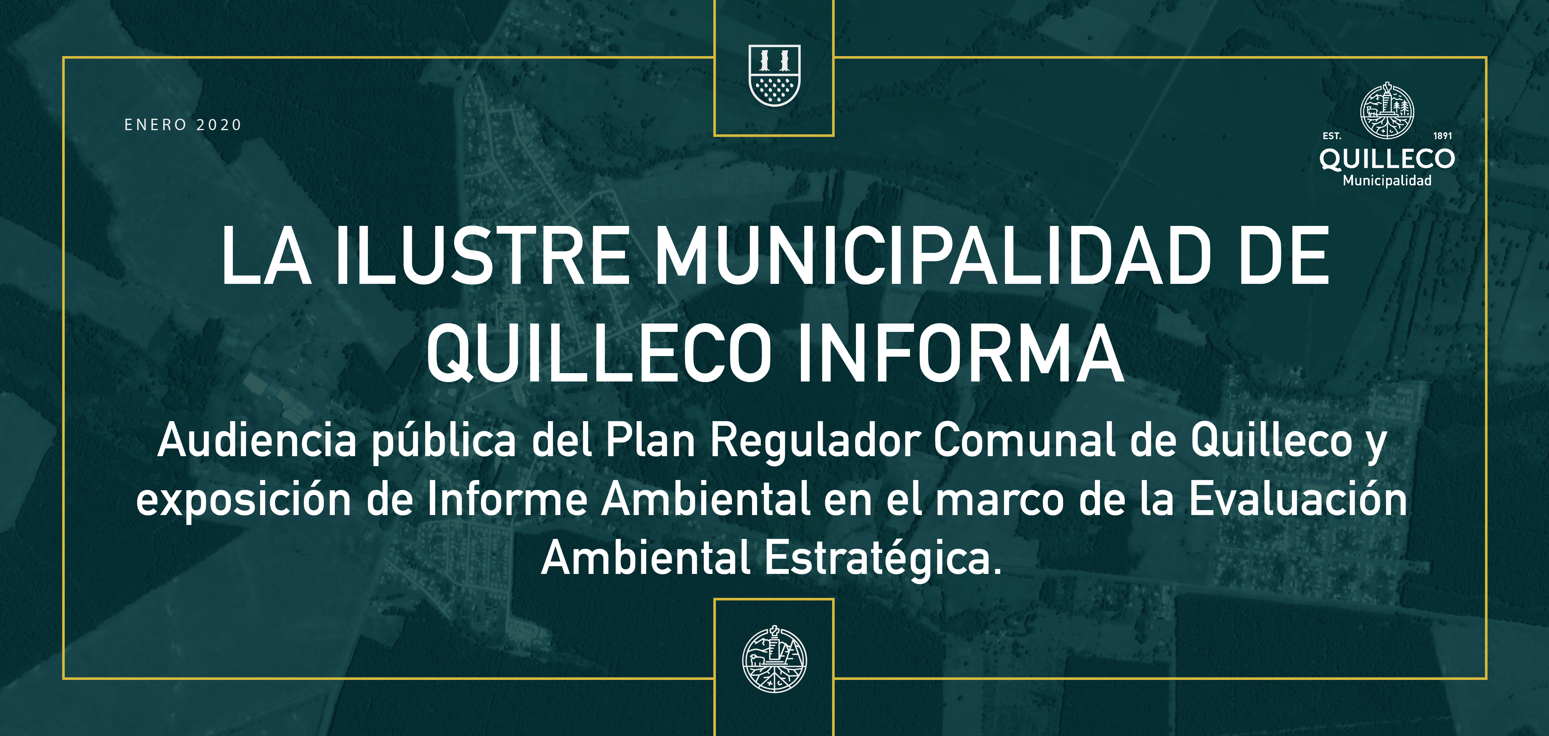 La Ilustre Municipalidad de Quilleco informa sobre audiencia pública del Plan Regulador Comunal de Quilleco y exposición de Informe Ambiental en el marco de la Evaluación Ambiental Estratégica.